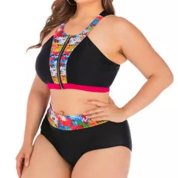 NEW! 2024 Women's Sexy Plus Size Tankini Swimwear Swimsuit Bathing Suits - Picture 1 of 5
